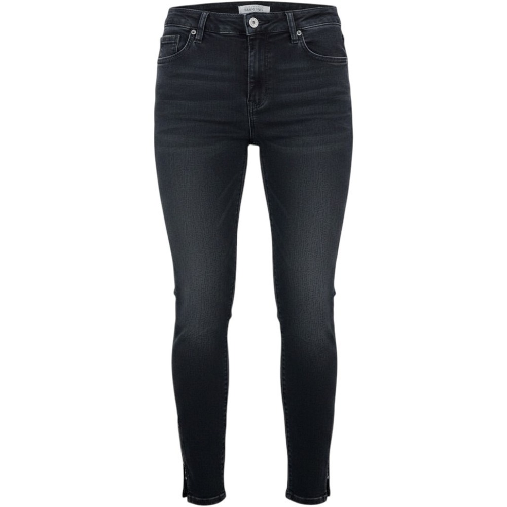 Kenneth Cole Reaction High Rise Skinny Jeans Black Zipper Ankle Womens Size 6